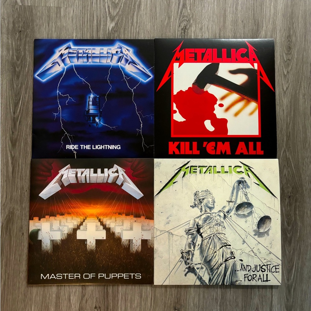 Metallica 4 Vinyl Record Album Bundle